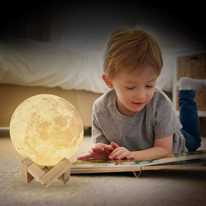 Rechargeable LED 3D Moon Lamp