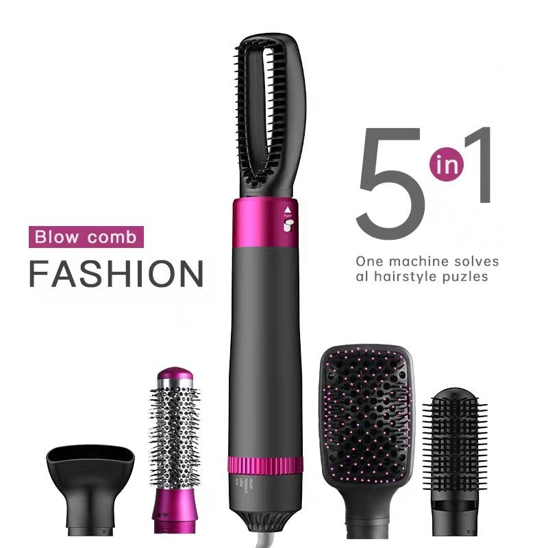 5-in-1 Professional Hair Dryer and Straightening Brush