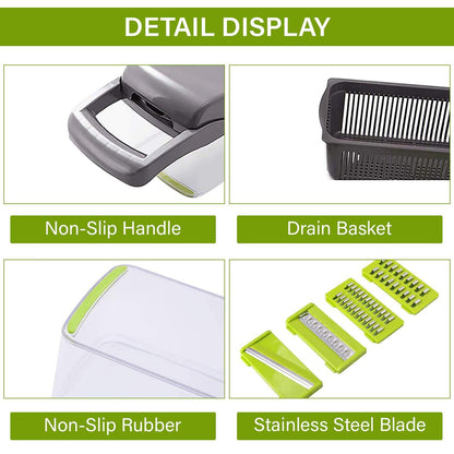 12-in-1 Manual Vegetable Chopper